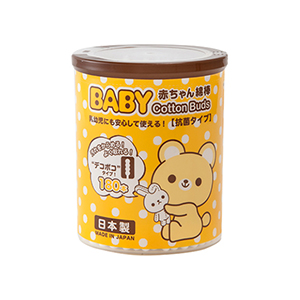 山洋 くまBABY綿棒デコボコ 180本