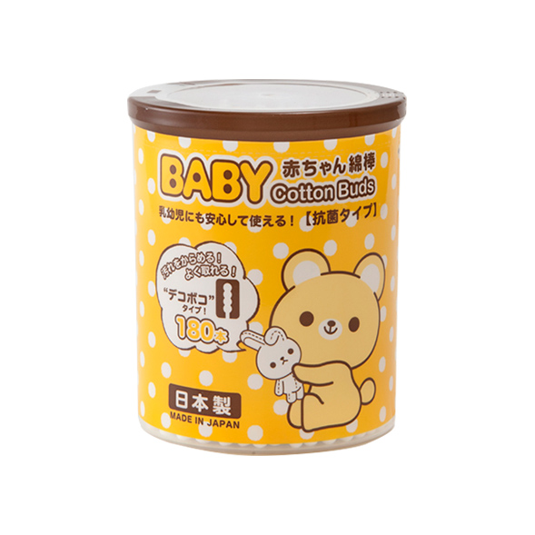 山洋くまBABY綿棒デコボコ180本