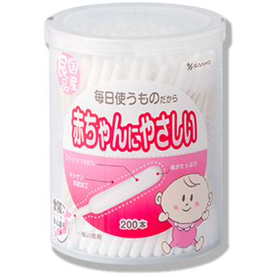 国産良品赤ちゃんにやさしい綿棒 100本