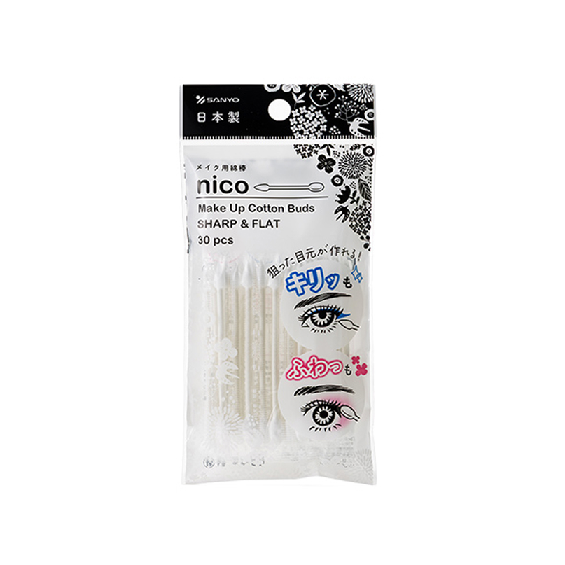 nico フラット&メイク綿棒 30本